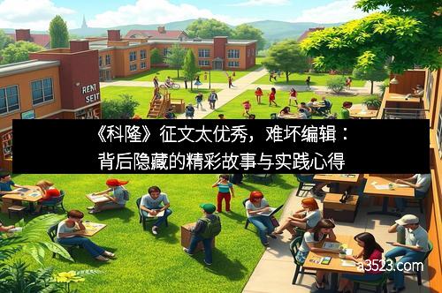 《科隆》征文太优秀,难坏编辑:背后隐藏的精彩故事与实践心得 《科隆》征文太优秀,难坏编辑:背后隐藏的精彩故事与实践心得